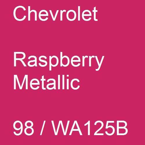 Chevrolet, Raspberry Metallic, 98 / WA125B.